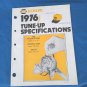 1976 NAPA Echlin Tune-up Specifications Passenger Cars, Imported cars, Trucks