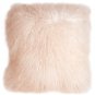 PIllow Decor - Genuine Mongolian Tibetan Sheepskin Lamb Wool Pastel Pink