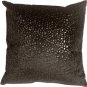 Pillow Decor - Pebbles in Black 18x18 Faux Fur Throw Pillow
