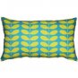 Pillow Decor - Mid-Century Modern Turquoise Throw Pillow 12x20