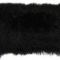 Pillow Decor - Genuine Mongolian Tibetan Lambs Wool Black Rectangular Pillow