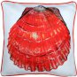 Pillow Decor - Big Island Bay Scallop Solitaire Throw Pillow 20x20