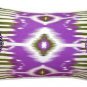 Pillow Decor - Electric Ikat Purple 15x27 Throw Pillow - SKU: VC1-0009-03-97