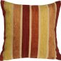 Pillow Decor - Savannah Stripes 20x20 Yellow Orange Chenille Throw Pillow