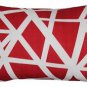 Pillow Decor - Bird's Nest Red Throw Pillow 12X20 - SKU: PD2-0050-03-92