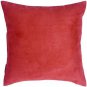 Pillow Decor - 18x18 Royal Suede Red Throw Pillow  - SKU: OC1-0007-77-18