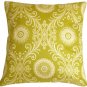 Pillow Decor - Filigree Green 17x17 Throw Pillow - SKU: WB1-0009-02-17