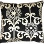 Pillow Decor - Waverly Fun Floret Licorice 20x20 Throw Pillow