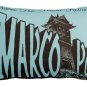 Pillow Decor - Marco Polo Theatre Restaurant 12x20 Blue Throw Pillow