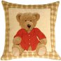Pillow Decor - Tapestry Hello Teddy Pillow  - SKU: BA1-0001-01-13