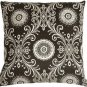 Pillow Decor - Filigree Black 17x17 Throw Pillow - SKU: WB1-0009-04-17