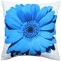 Pillow Decor - Bold Daisy Flower Blue Throw Pillow 20X20  - SKU: PD2-0064-04-20
