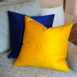 Pillow Decor - Sankara Chartreuse Green Silk Throw Pillow 16x16 (FB1-0001-10-16)