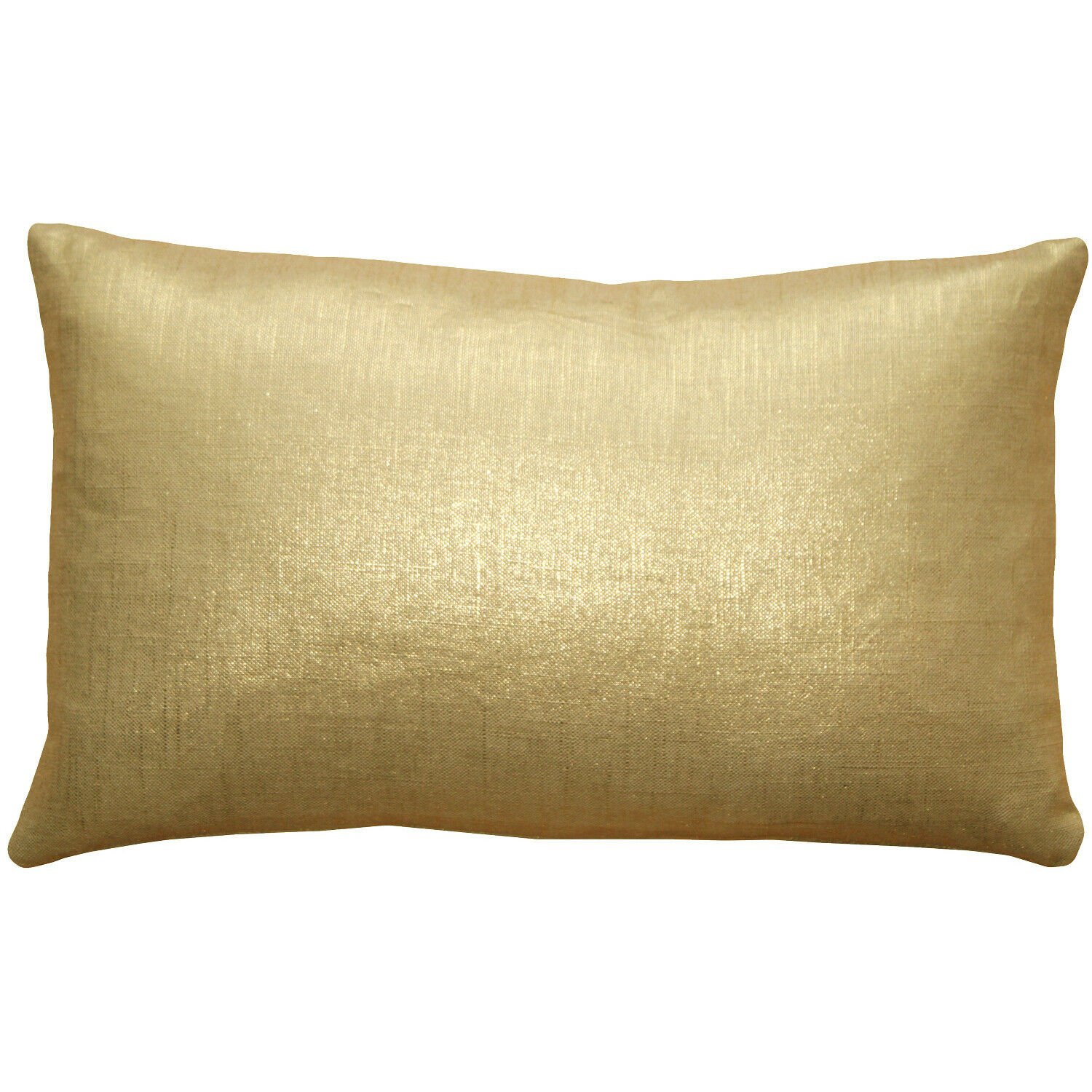Pillow Decor - Tuscany Linen Gold Metallic 12x19 Throw Pillow NB1-0009-02-92