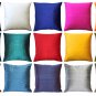 Pillow Decor - Sankara Marine Blue Silk Throw Pillow 20x20 (FB1-0001-12-20)