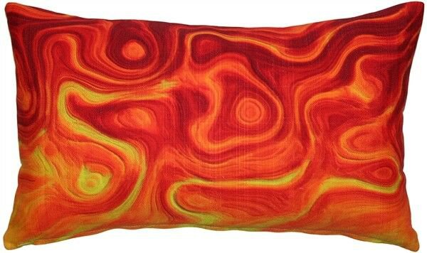 Pillow Decor - Catching Fire Throw Pillow 12x20 (PD2-0061-01-92)