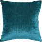 Pillow Decor - Visconti Teal Blue Chenille Throw Pillow 21x21 (DC1-0009-01-20)