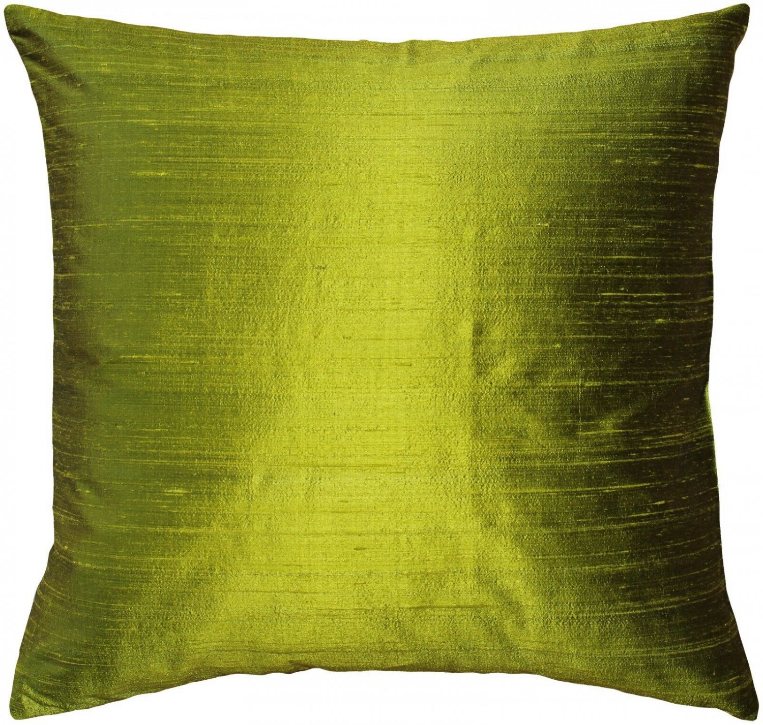 Pillow Decor - Sankara Chartreuse Green Silk Throw Pillow 20x20 (FB1-0001-10-20)