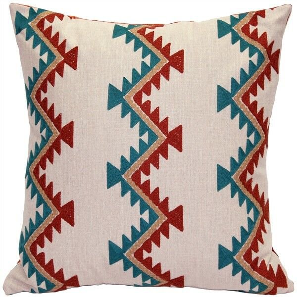 Pillow Decor - Tulum Coast Embroidered Throw Pillow 20x20 (PK1-0006-02-20)
