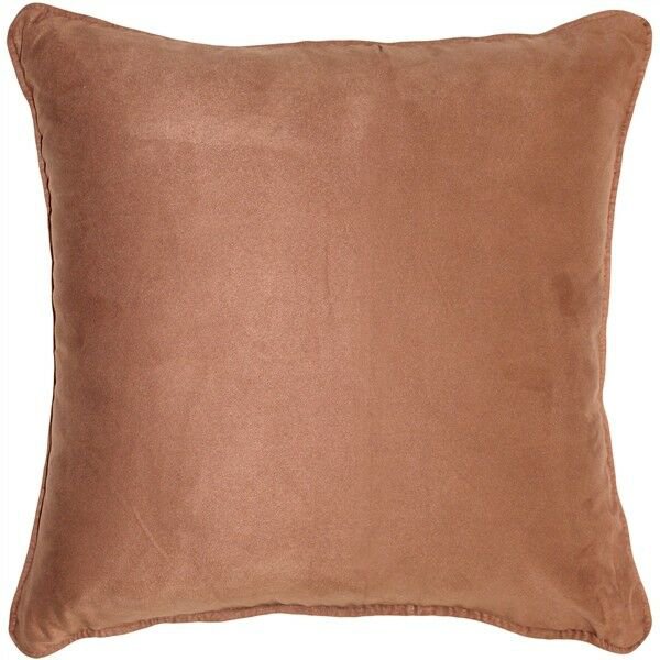 Pillow Decor - Sedona Microsuede Light Brown Throw Pillow 22x22 (FA1-0012-02-22)