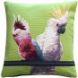 Pillow Decor - Cockatiel Birds Green Tapestry Throw Pillow AB1-5218-02-20