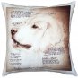 Pillow Decor - Golden Retriever Dog Pillow 17x17 (LE1-0056-01-17)