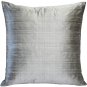 Pillow Decor - Sankara Silver Silk Throw Pillow 20x20 (FB1-0001-14-20)