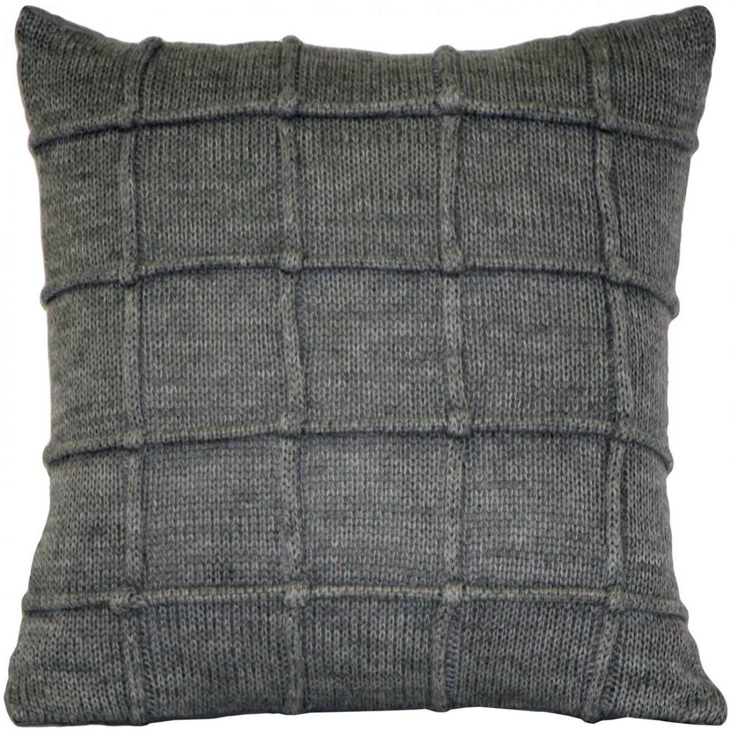 Pillow Decor - Hygge Urban Gray Knit Pillow SKU: KC1-0006-01-18