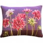 Pillow Decor - Pink Dahlias Rectangular Tapestry Throw Pillow (AB1-5306-01-94)