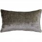 Pillow Decor - Visconti Gray Chenille Throw Pillow 12x20 (DC1-0009-02-92)