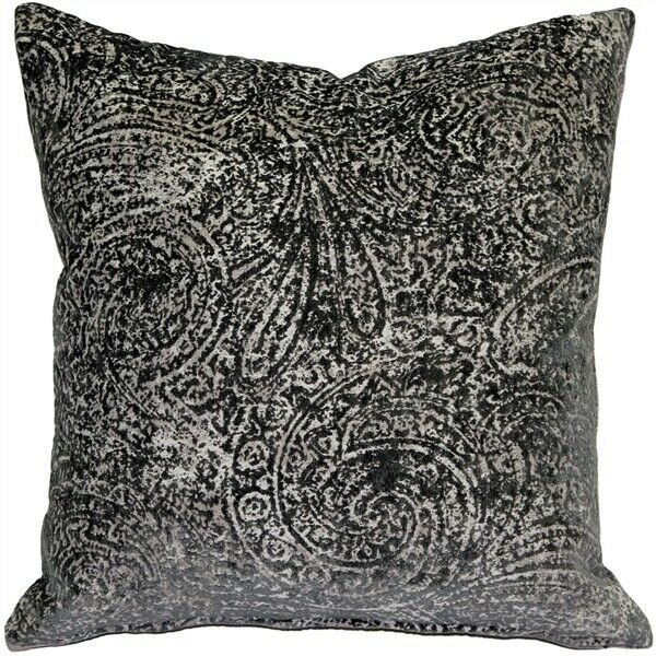 Pillow Decor - Visconti Gray Chenille Throw Pillow 21x21 (DC1-0009-02-20)