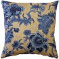 Pillow Decor - Tuscany Linen Brewood Blue Throw Pillow 20X20 (NB1-0014-01-20)