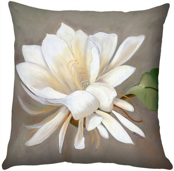 Pillow Decor - Cactus Flower Throw Pillow 20x20 SQ (SH1-0011-01-20)