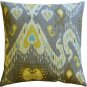 Pillow Decor - Solo Gray Ikat Throw Pillow 20x20 (WB1-0011-02-20)