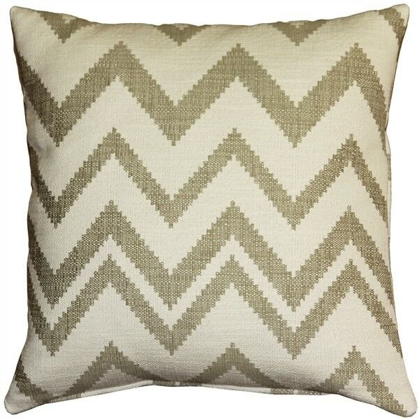 Pillow Decor - Lorenzo Zigzag Cream 20x20 Throw Pillow (VB1-0028-01-20)
