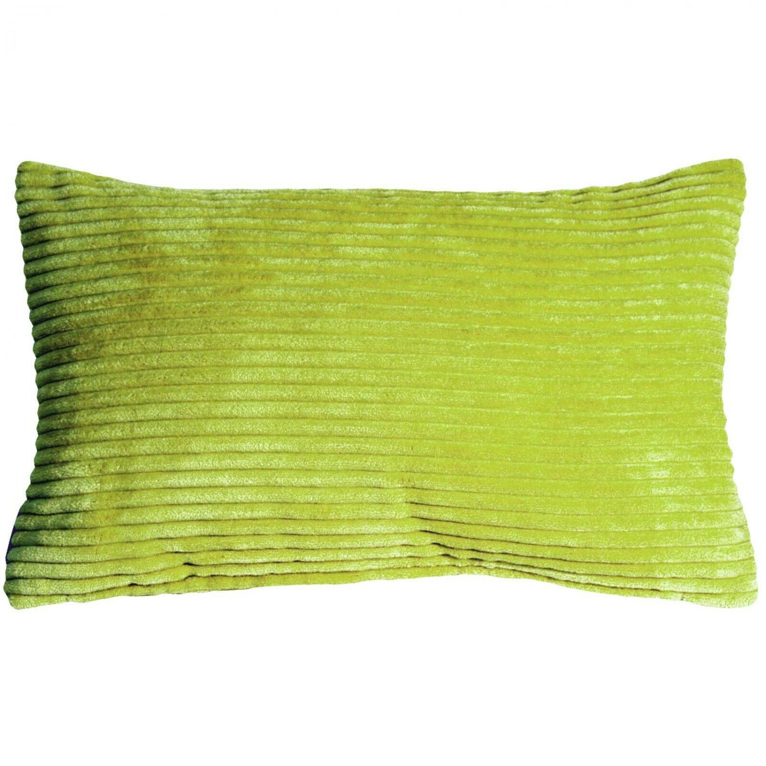 Pillow Decor - Wide Wale Corduroy 12x20 Green Throw Pillow (WD1-0001-06-92)