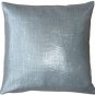 Pillow Decor - Tuscany Linen Silver Metallic 20x20 Throw Pillow NB1-0009-01-20
