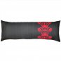Pillow Decor - Charcoal Scroll Outdoor Throw Pillow 12x35 (PD2-0110-01-98)