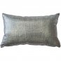 Pillow Decor - Tuscany Linen Platinum Metallic 12x19 Throw Pillow NB1-0009-03-92