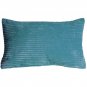 Pillow Decor - Wide Wale Corduroy 12x20 Marine Blue Throw Pillow WD1-0001-14-92