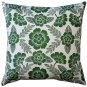 Pillow Decor - Avens Green Floral Throw Pillow 17x17 LD1-0005-02-17