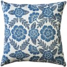 Pillow Decor - Avens Blue Floral Throw Pillow 17x17 LD1-0005-01-17