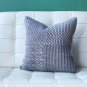 Pillow Decor - Hygge Gray Check Knit Pillow SKU: KC1-0002-01-18