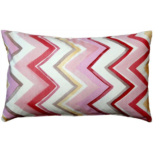 Pillow Decor - Pacifico Stripes Pink Throw Pillow 12X20 (VB1-0031-03-92)