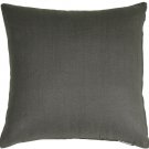 Pillow Decor - Tuscany Linen Charcoal Gray 20x20 Throw Pillow NB1-0005-18-20