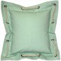 Pillow Decor - Nautical Pastel Green Cotton Throw Pillow 16x16 (FA1-0015-01-16)