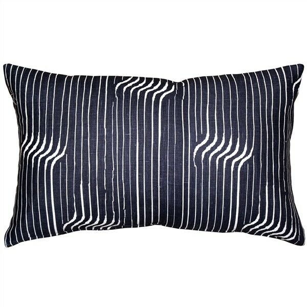 Pillow Decor - Tuscany Linen Shockwave Blue Throw Pillow 12x20 (NB1-0017-01-92)