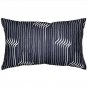 Pillow Decor - Tuscany Linen Shockwave Blue Throw Pillow 12x20 (NB1-0017-01-92)
