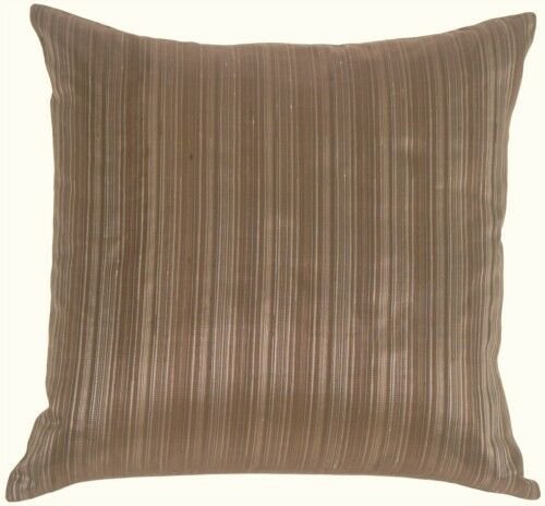 Pillow Decor - Fine Stripe in Silver Blue Silk Accent Pillow (AC1-0008-01-18)