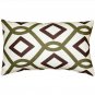 Pillow Decor- Tuscany Linen Sage Diamond Chain Throw Pillow 12X20 NB1-0013-01-92